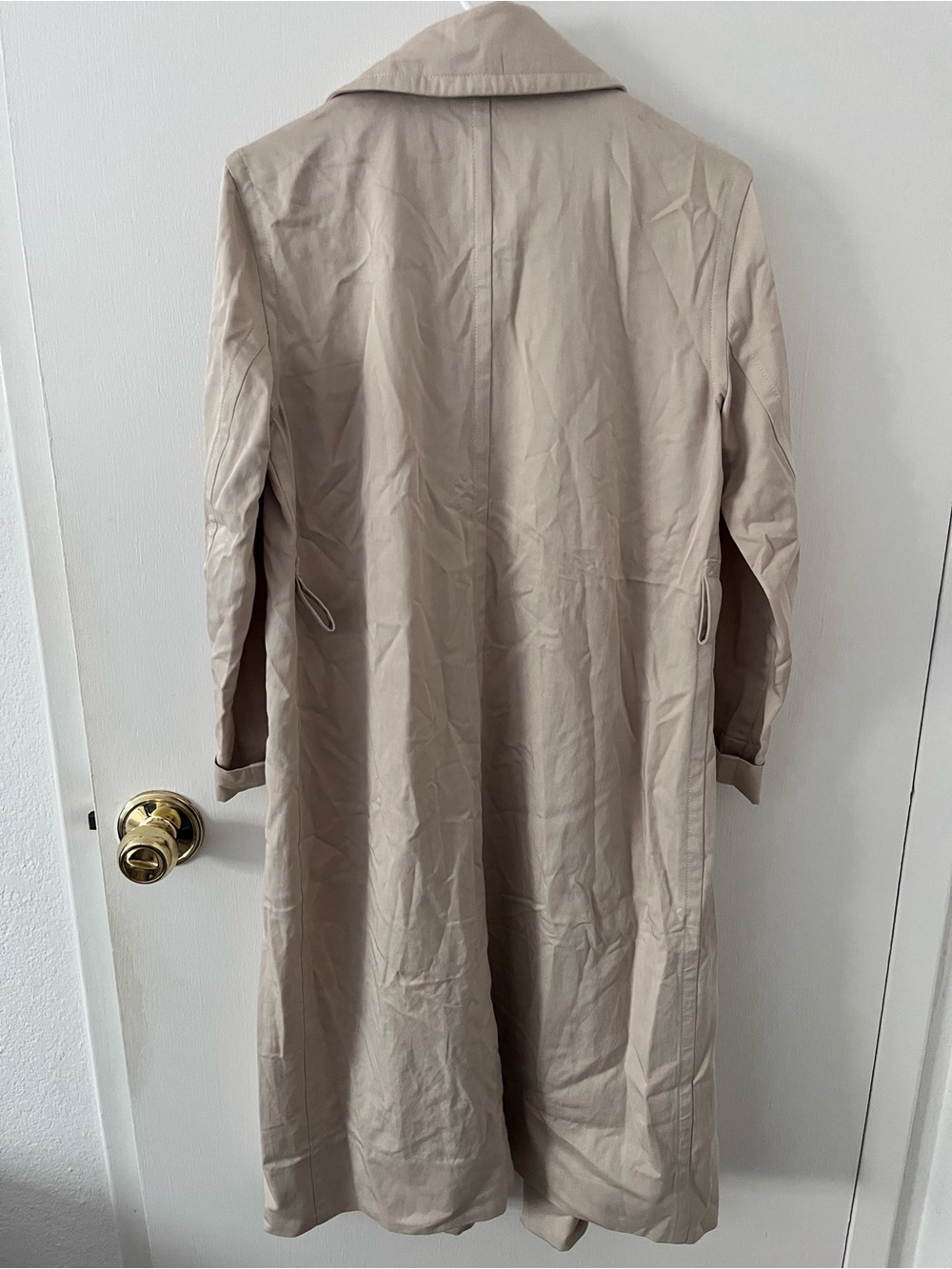 Everlane Women’s Drape Trench Coat Khaki Double Breasted Lyocell Size XS - Picture 11 of 15